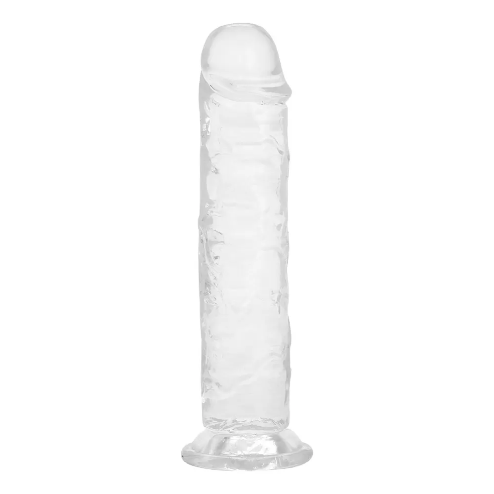 Willie City Realistisk Klar Dildo m. Sugekop - 18 cm - 1 stk.