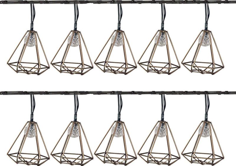 Luxform - Solar String Light Sousse - Tuinlamp - Zwart - Kunststof - 10 LED-lampjes