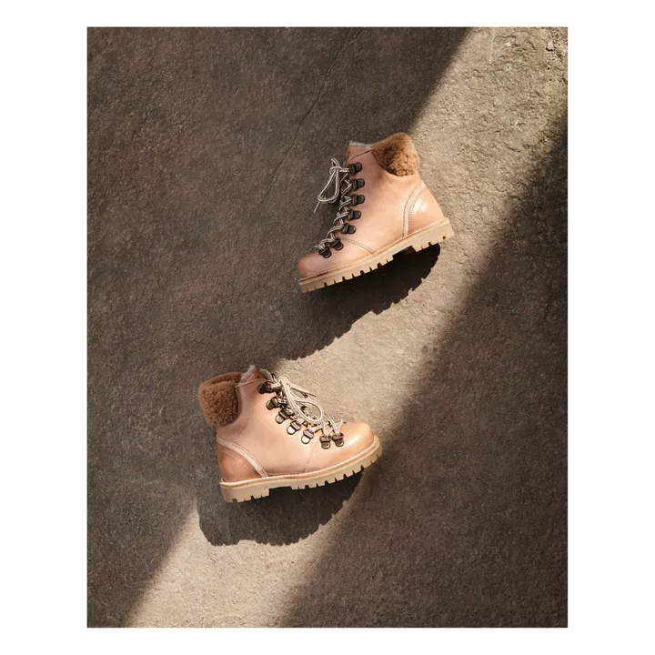 Petit Nord Boots Fourrées Shearling Winter | Beige