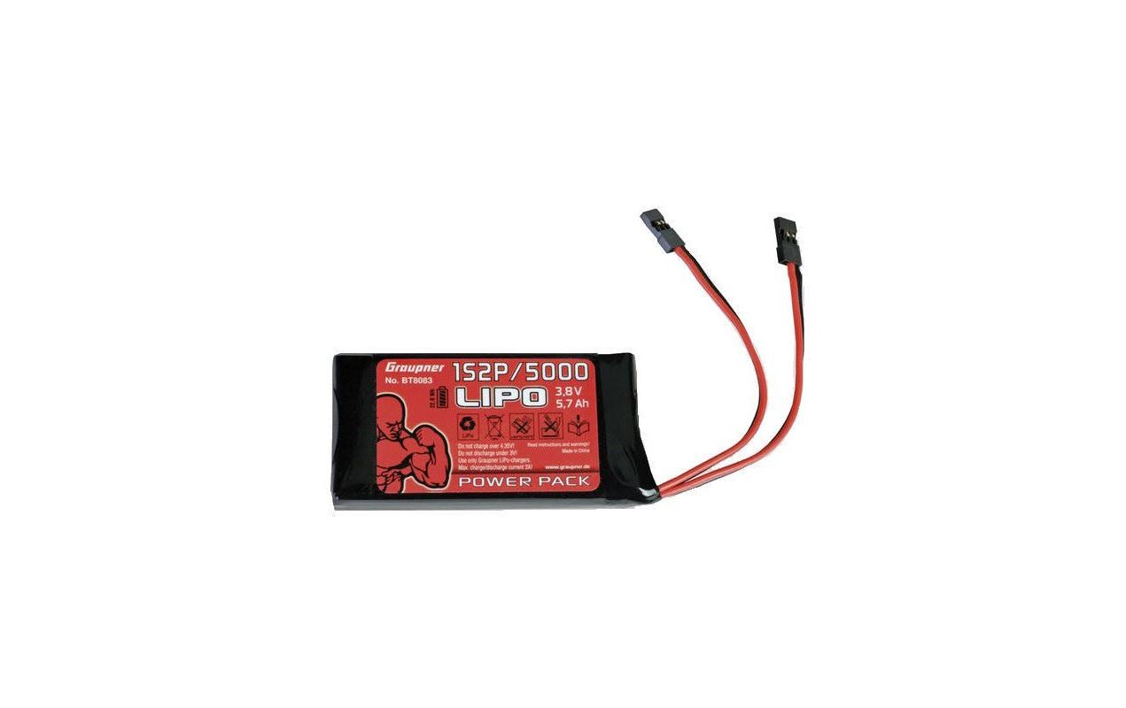RC-Akku LiHV 5000 mAh 3.8 V 1S2P1S LiPo Sender Akku