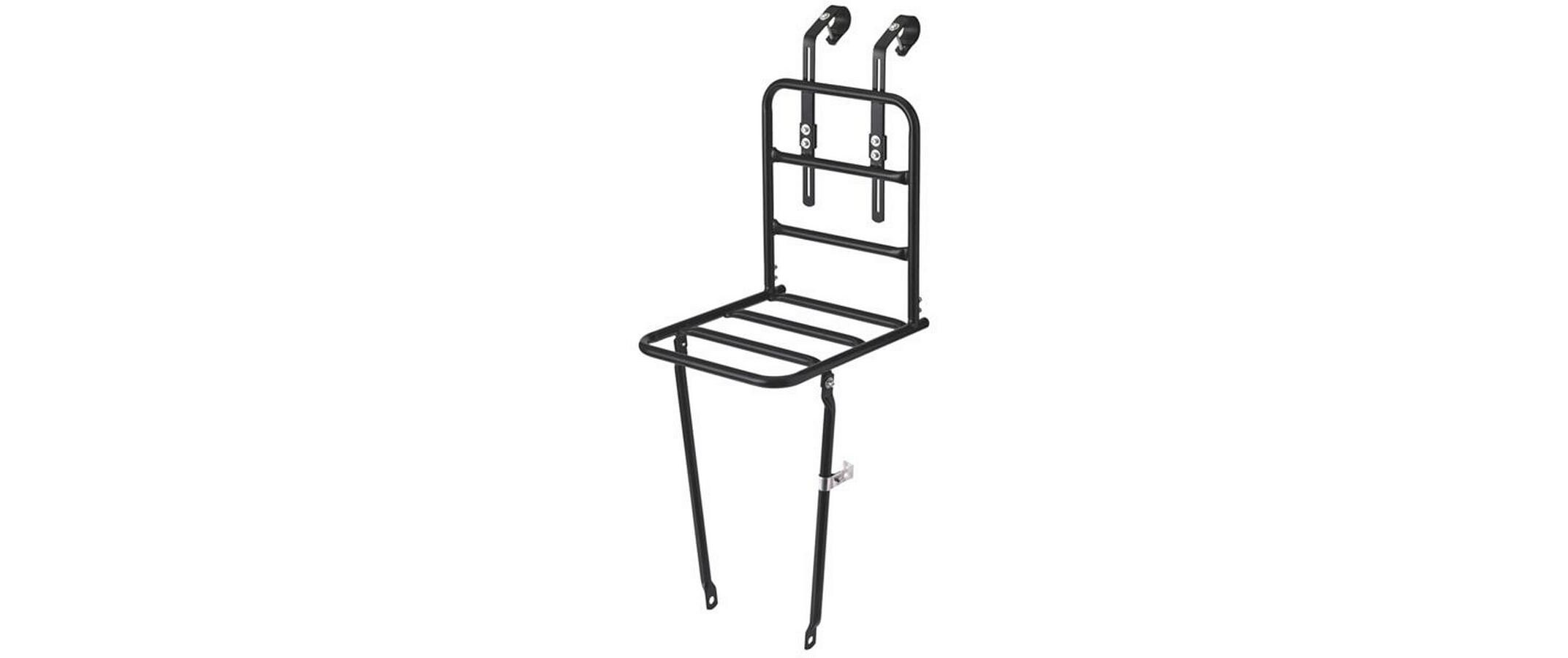 Gepäckträger Front Carrier L SchwarzVorderradträger aus Aluminium