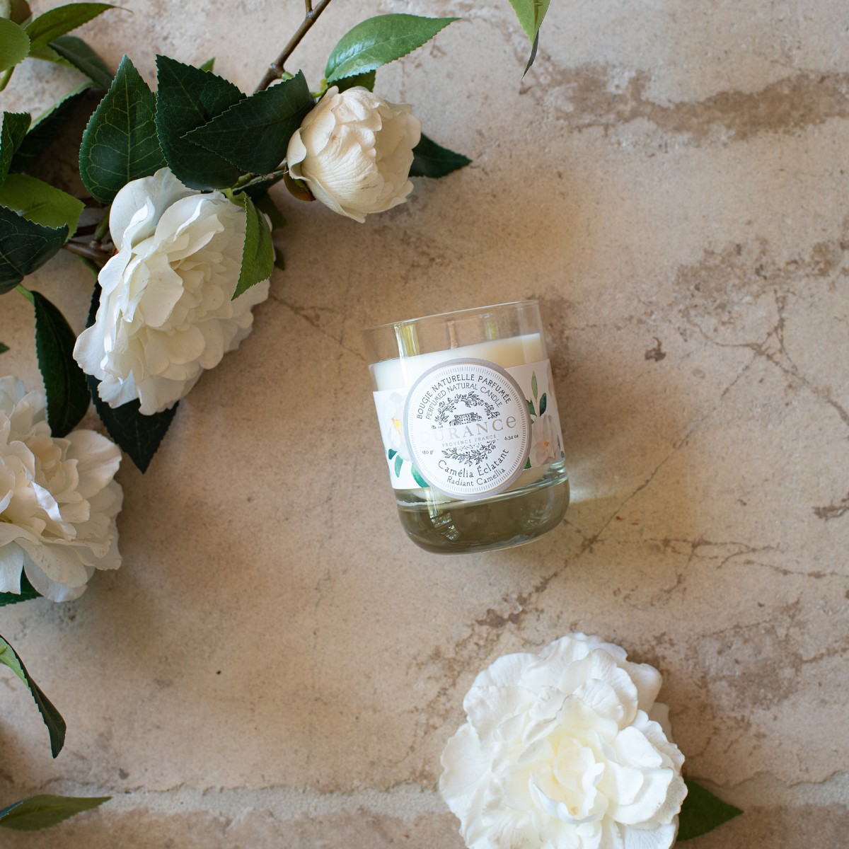 Bougie parfumée - Camélia éclatant - 180 g
