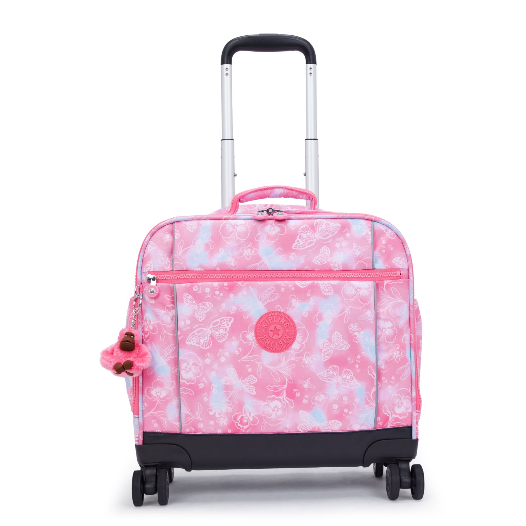 NEW STORIA Sac d'école à 4 roues pour enfants avec compartiment pour ordinateur - Garden Clouds