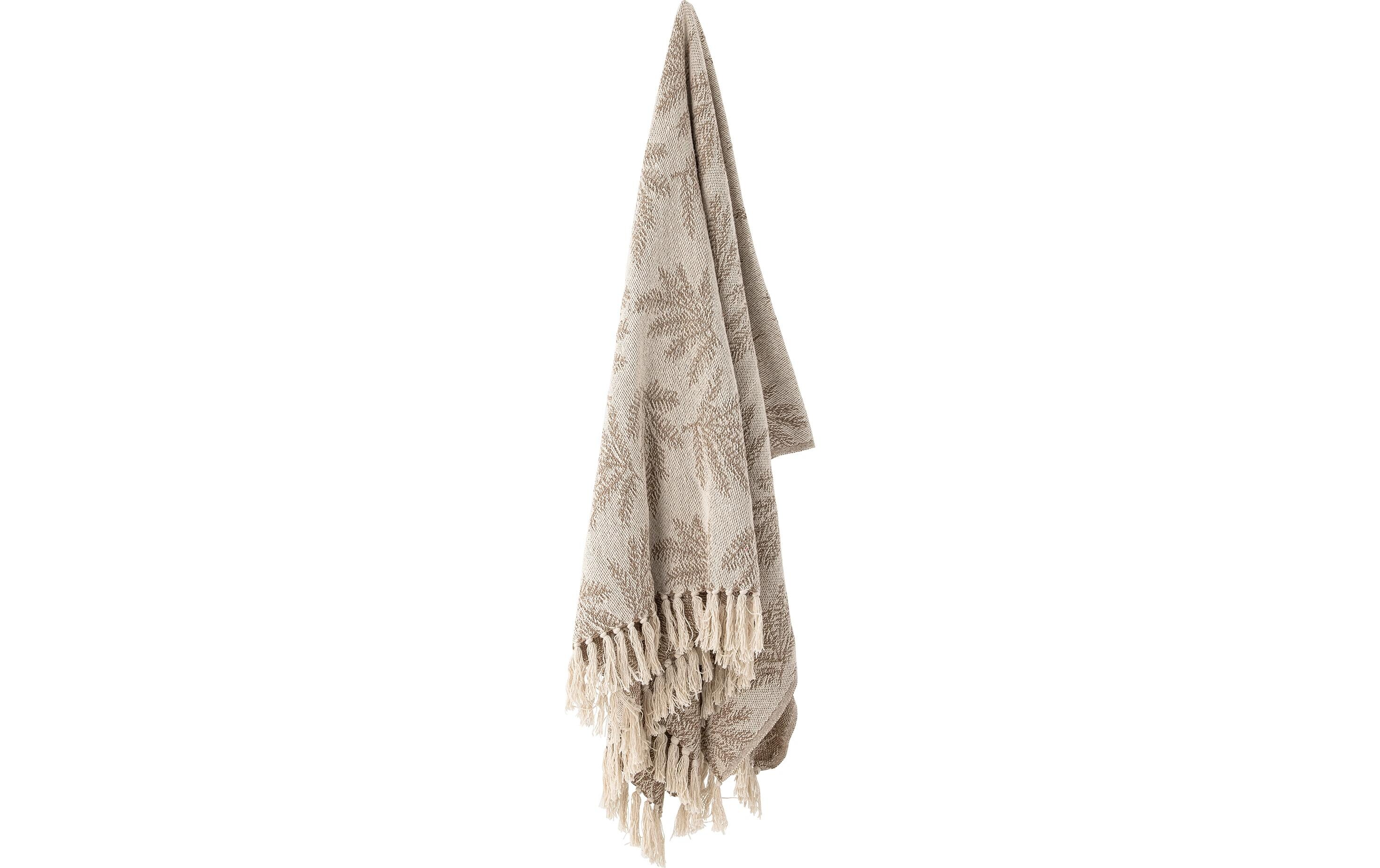 Decke Gabriela 130 x 160 cm, BraunDecke aus recycelter Baumwolle