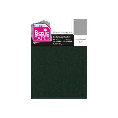 Pickup - Carton de lin - A4 (210 x 297 mm) - 215 g/m² - 10 feuilles - noir