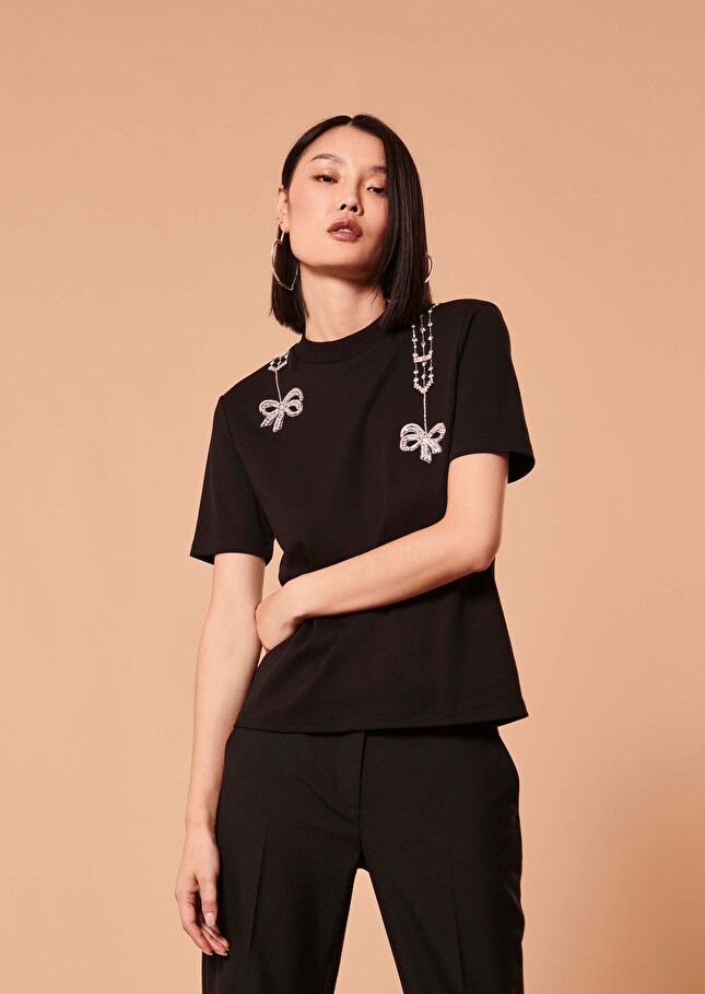 T-shirt Taylornoir en jersey