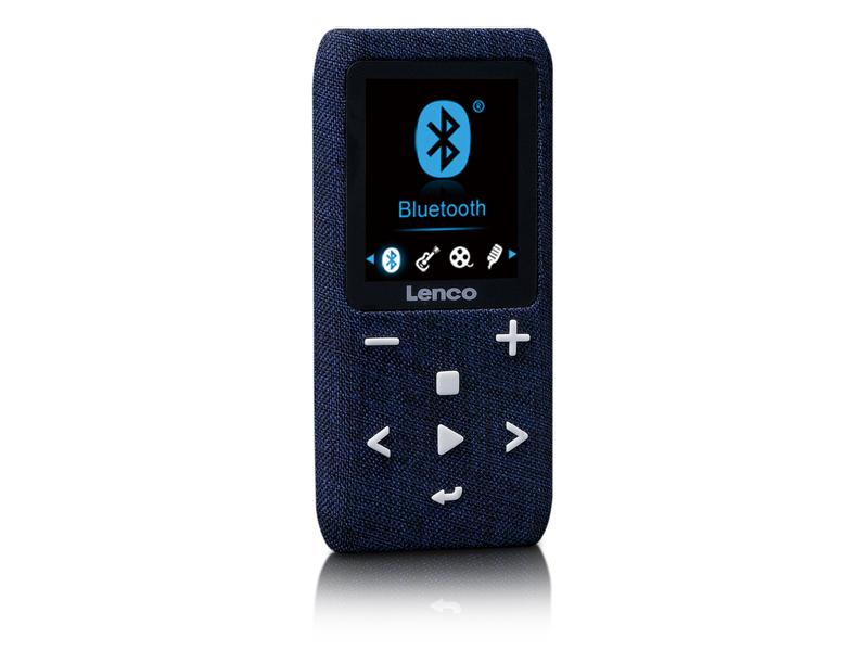 Lenco MP3 Player Xemio-861 Blau MP3-Player mit Bluetooth & 8 GB Micro SD Card