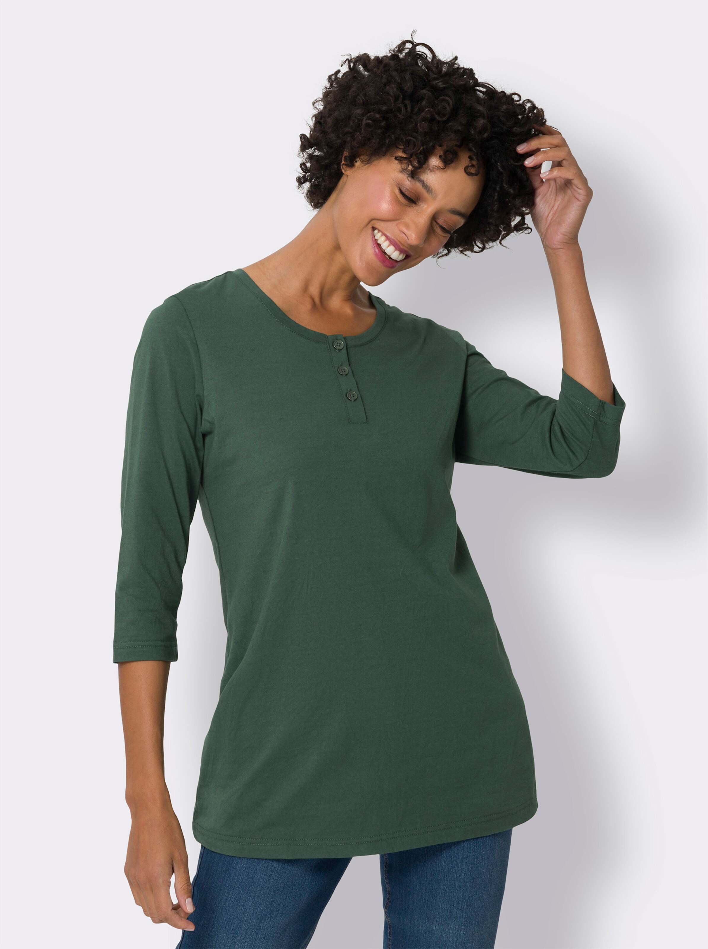 Longshirt aus reiner Baumwolle