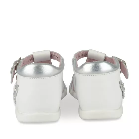 Sandales BLANC NINI & GIRLS CUIR