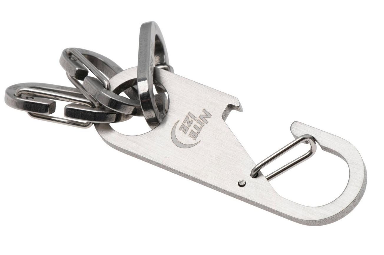 Nite Ize Z-Rack Keychain Bottle Opener N05401 sleutelhouder met flesopener en 3 karabijnhaken