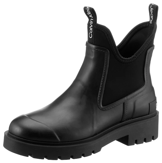 Calvin Klein Jeans Gummistiefelette »MID RAINBOOT CHELSEA«  , Chelseaboots, Stiefelette mit coolem Einstieg