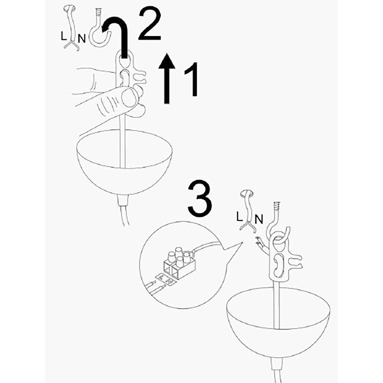Opviq Lustre Pardo bronze/blanc - 75x85 cm