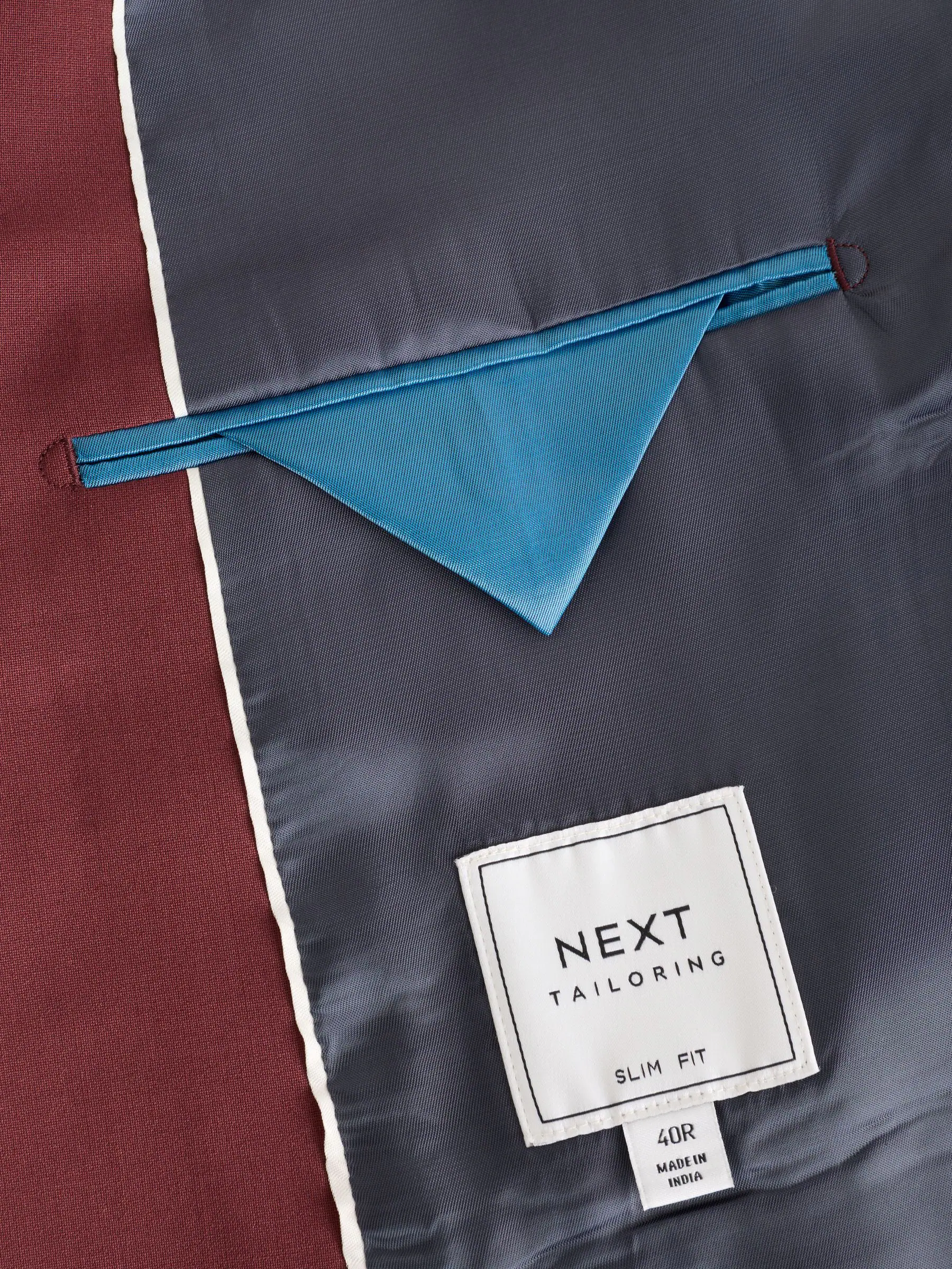 Roestbruin - Slim fit Motion Flex wollen Blend Pakjas
