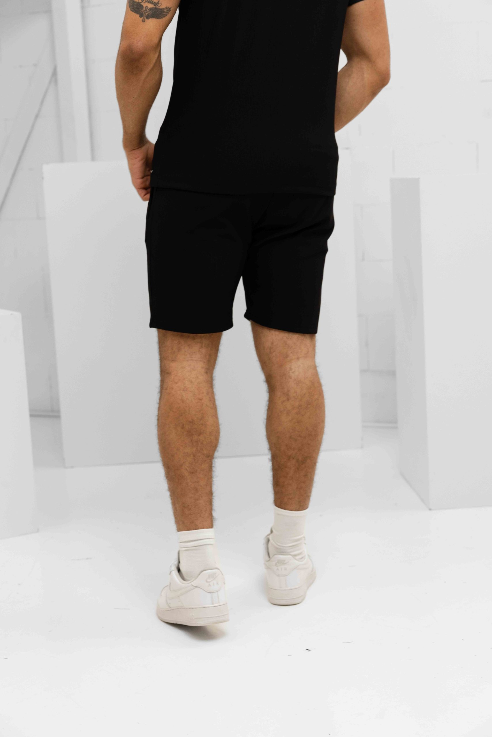 Malelions Ribbed Camp Collar Zomerset Heren Zwart
