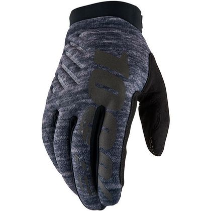 Gants cross 100% BRISKER 2025 - Gris