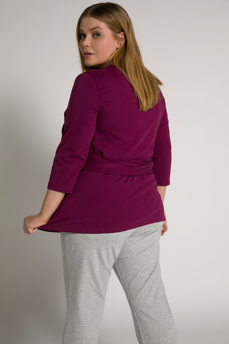 Bellieva-Wickelshirt, Skin to Skin, Rundhals, GOTS