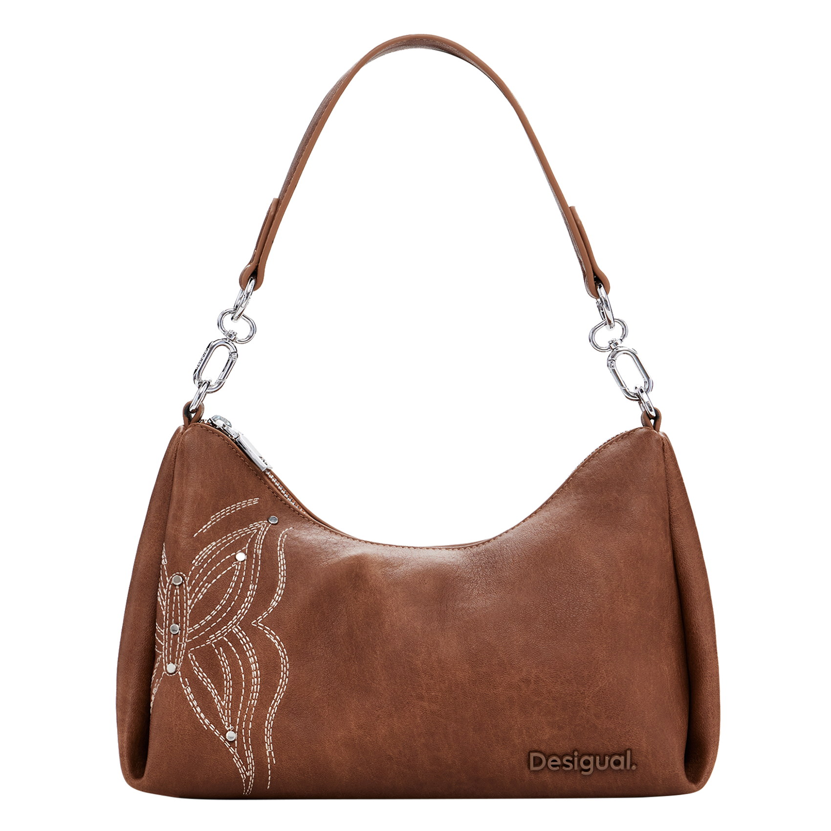 Sac à main brodé | Marron