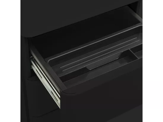 Classeur mobile Noir 30x45x59 cm Acier
