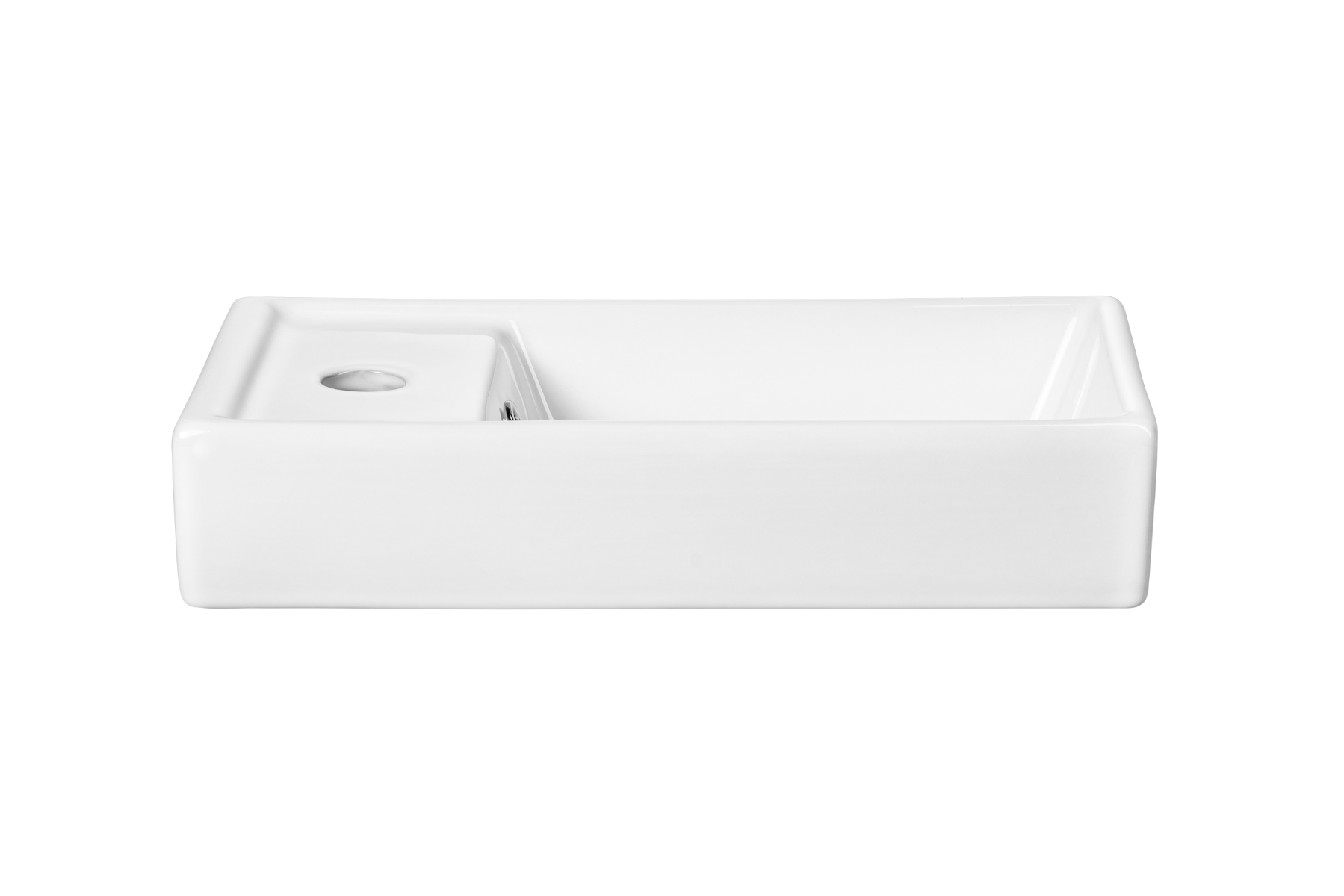 Comad Vedea keramische fontein 40x22cm met kraangat wit glans