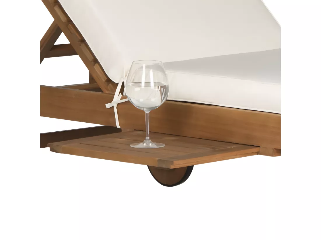 Chaise longue d'extérieur Naturel 70 x 200 x 35 cm - Newport