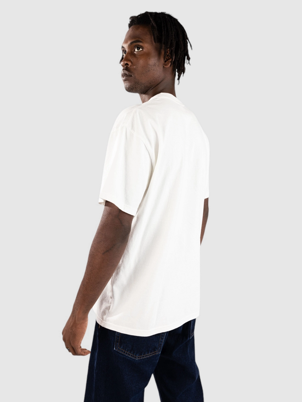 Misfit Shapes Sheer Luck T-Shirt pigment thrift white