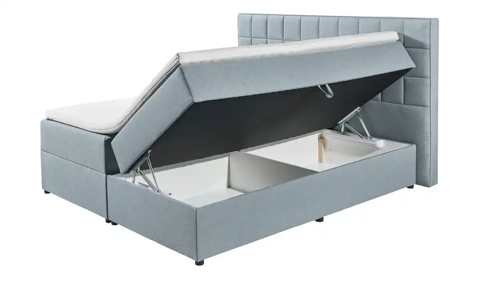 Polsterbett Alaska 2 Hellblau 160 cm