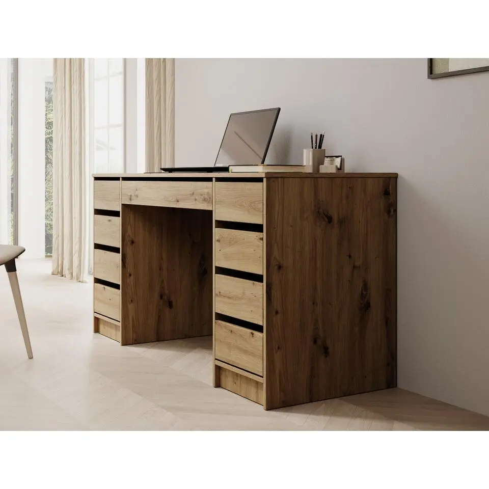 Meubella - Bureau Avio 2 - Eiken - 154 cm