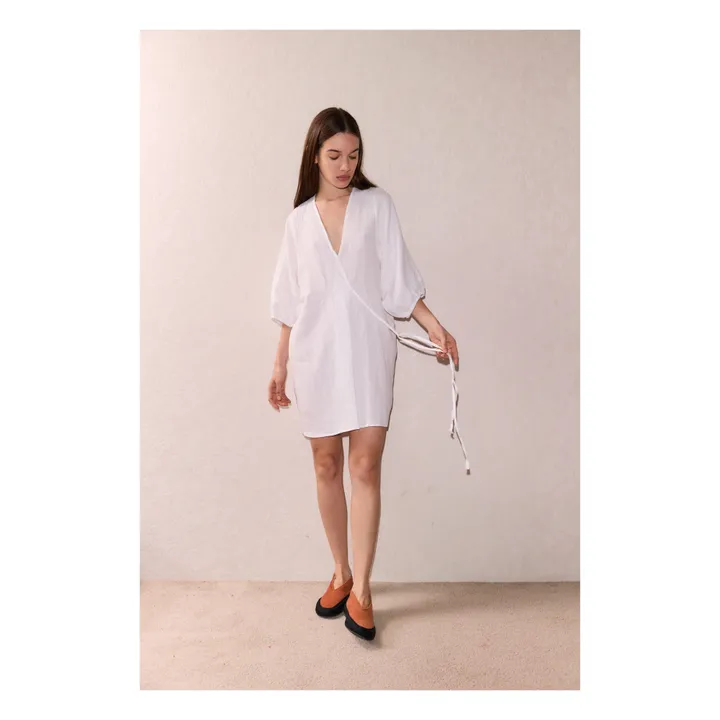 Deiji Studios Robe Thread Line Lin | Blanc