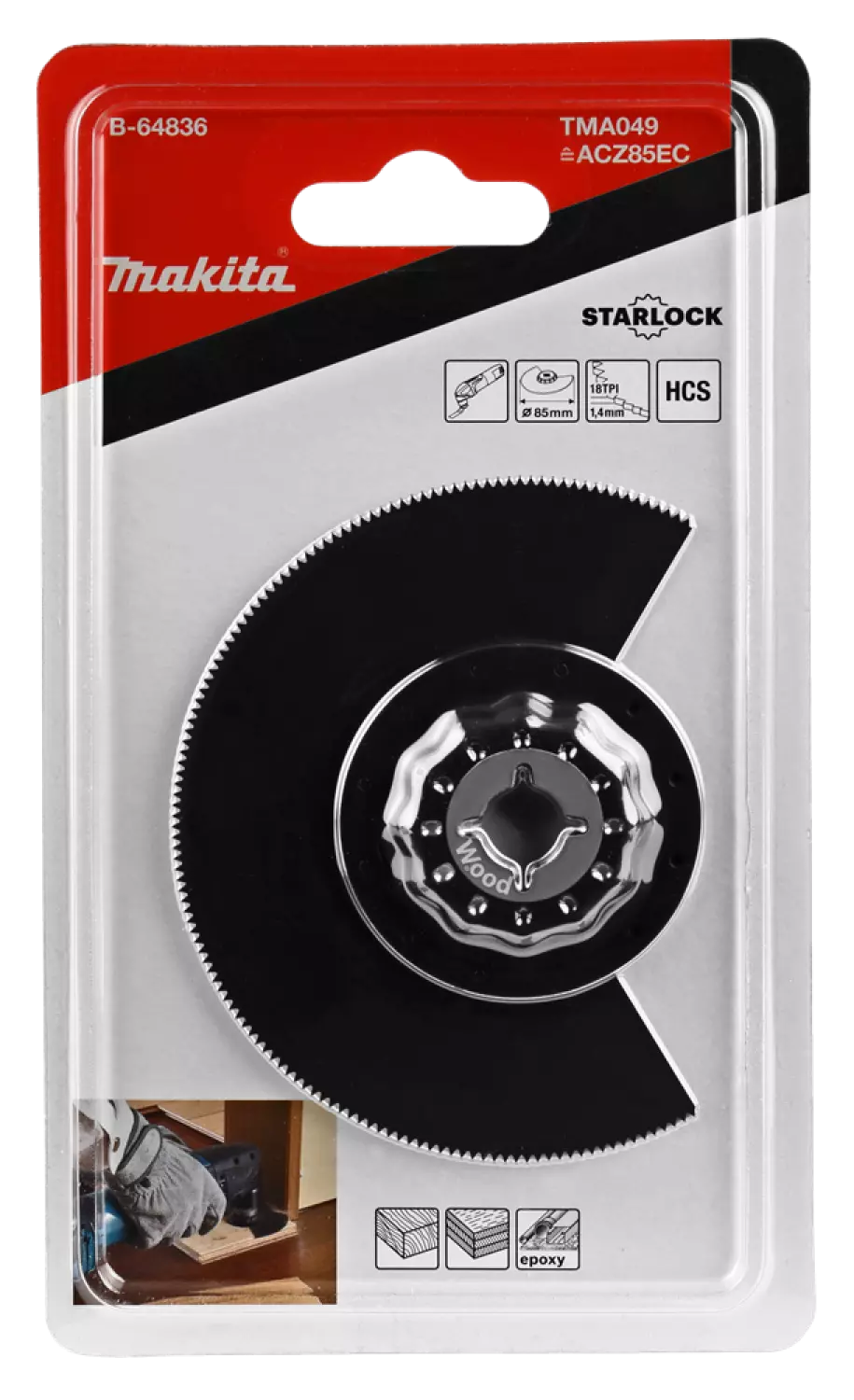 Makita TMA049 HCS segmentzaagblad - 85mm