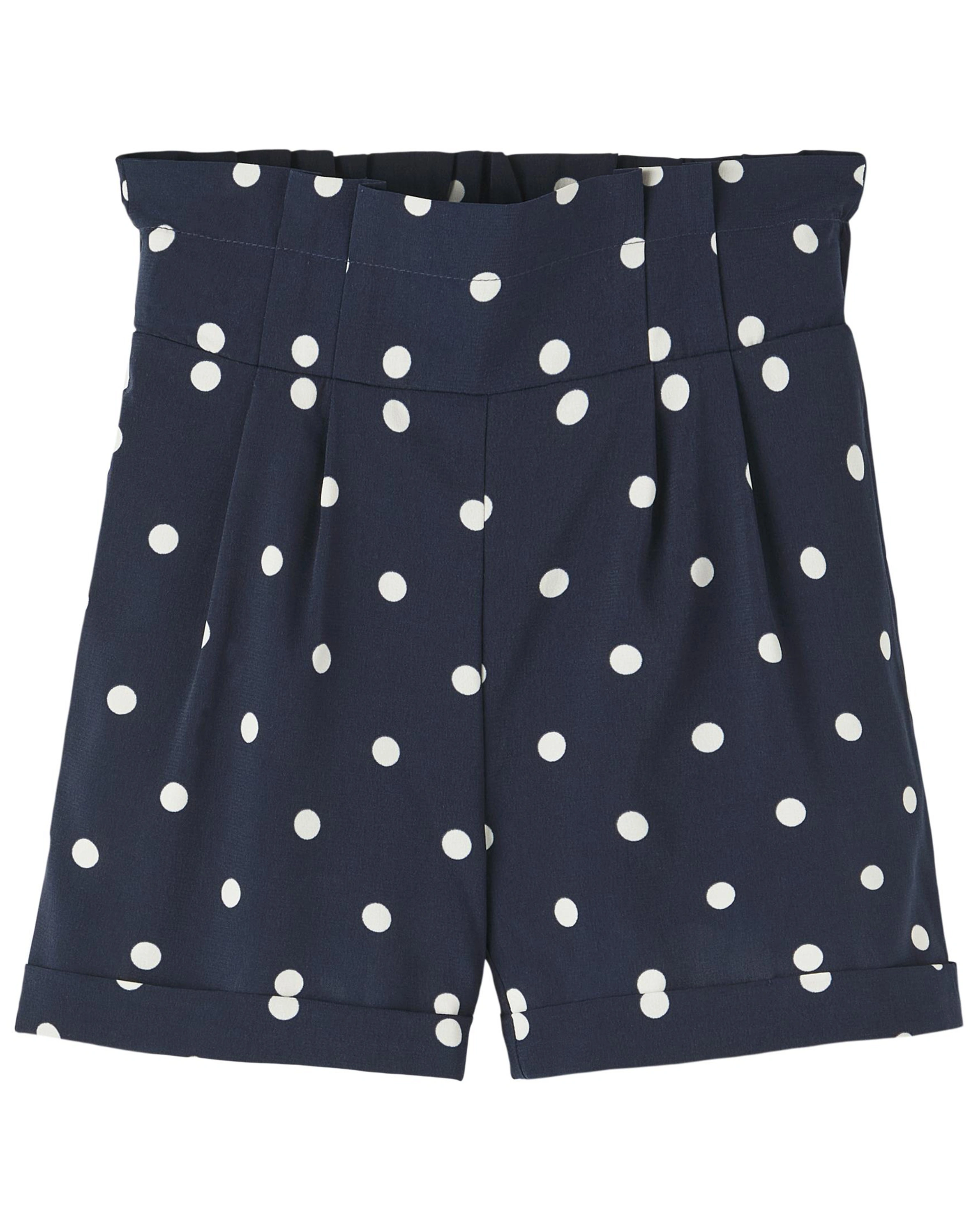 Paperbag-Shorts NKFFANN gepunktet in dark sapphire