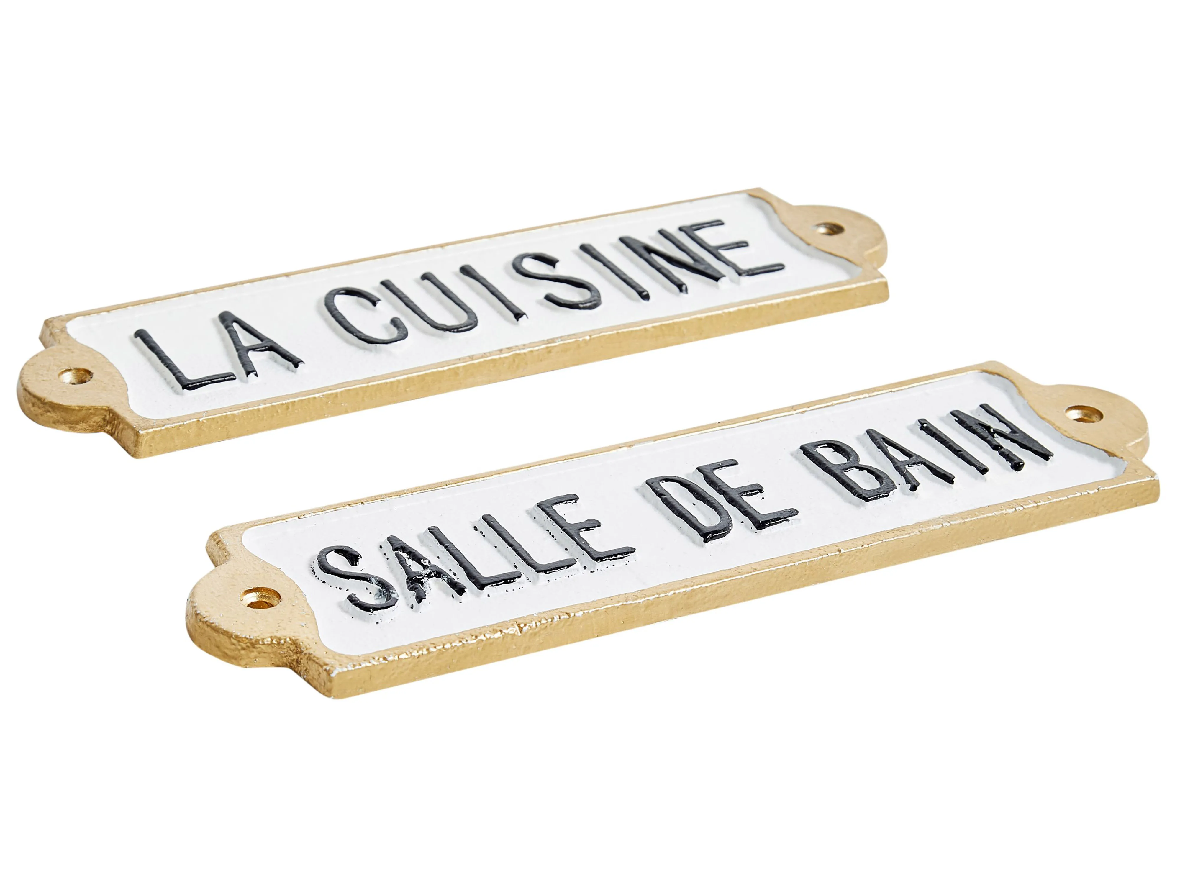 Wanddecoratie ISERE 6 cm Wit