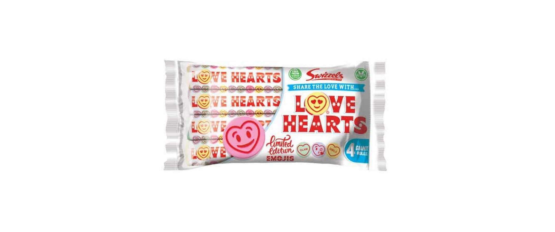 Love Hearts 4 x 29.5 gVerschiedene Geschmacksrichtungen in jeder Rolle für absoluten Genuss
