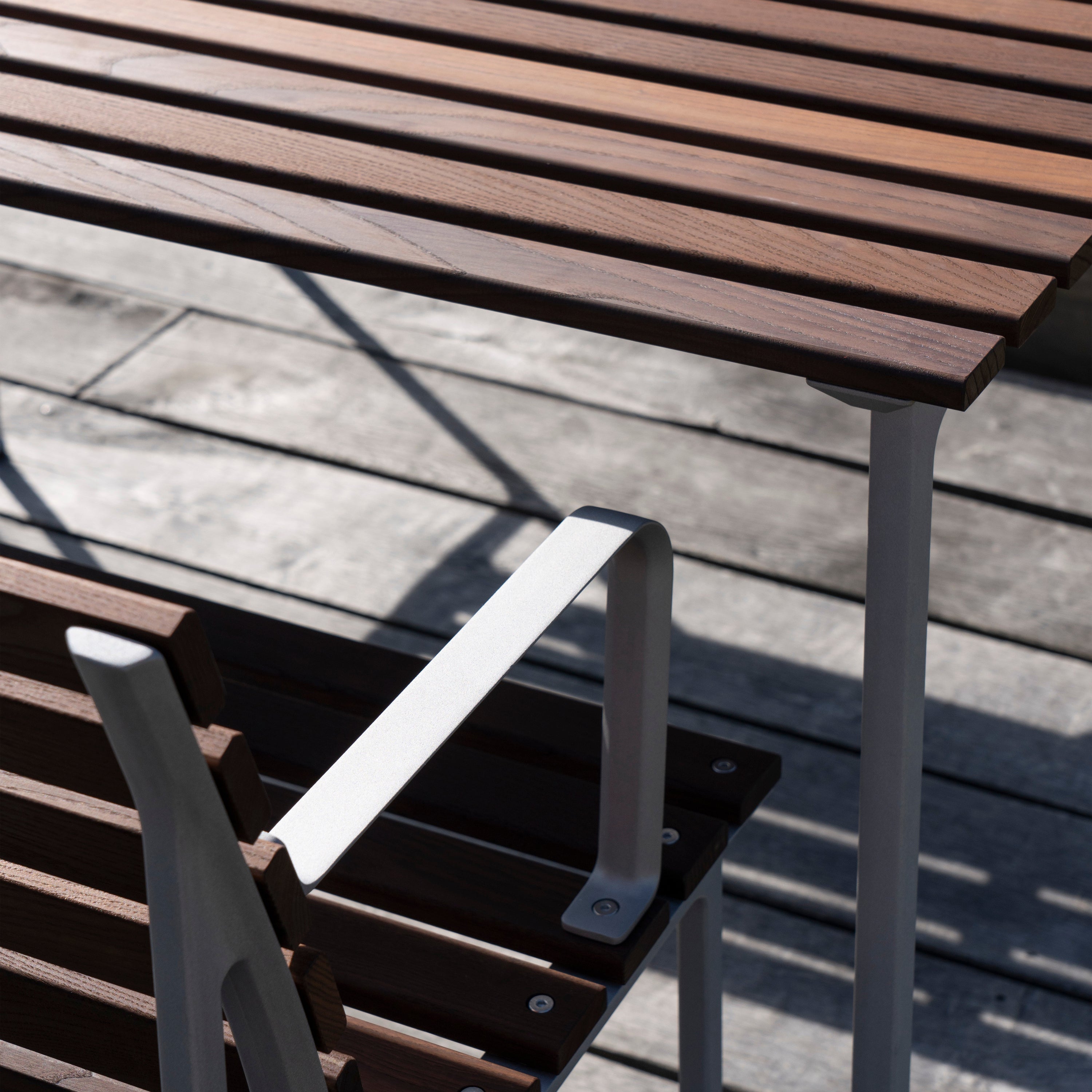 HAY Traverse Tuintafel 190 x 83 cm - Essenhout