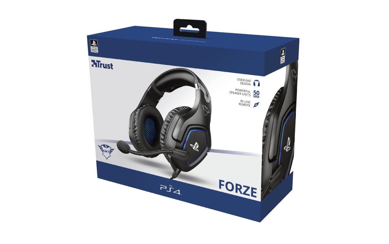 Headset GXT 488 Forze PS4/PS5 SchwarzGaming-Headset exklusiv für PS4 und PS5 mit einklappbarem Mikrofon und verstellbarem Kopfbügel