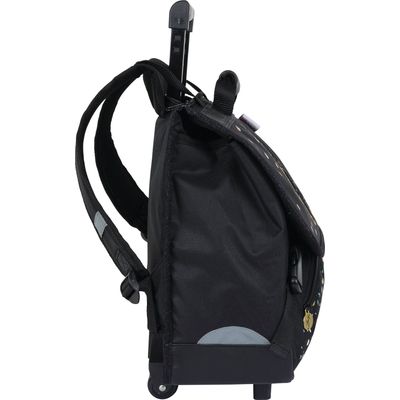 Cartable à roulettes Little Karl Marc John - 41 cm - 2 compartiments - noir - Oberthur