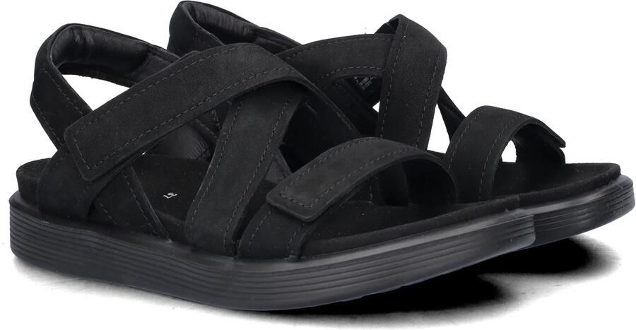 ECCO Soft Sandalen zwart Leer