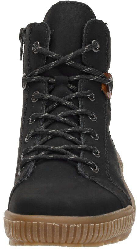 Rieker Veterschoenen Hoog zwart