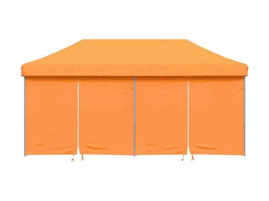 Tente de réception pliable escamotable avec 4 parois latérales