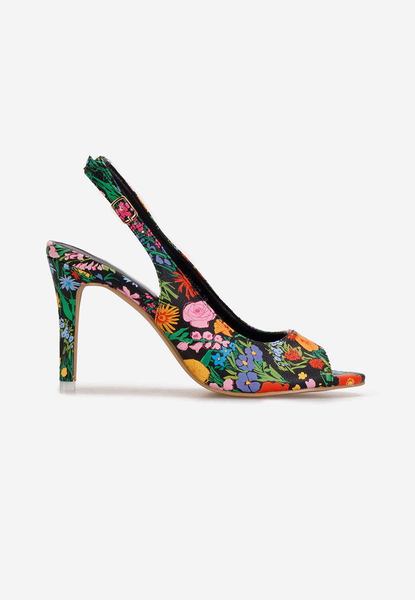 Sandales à talon fin multicolores Avesta V2