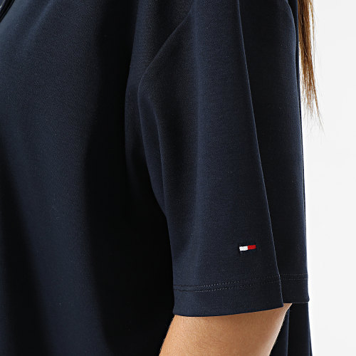 Robe Polo Manches Courtes Femme Rlx Split Global Str 9155 Bleu Marine