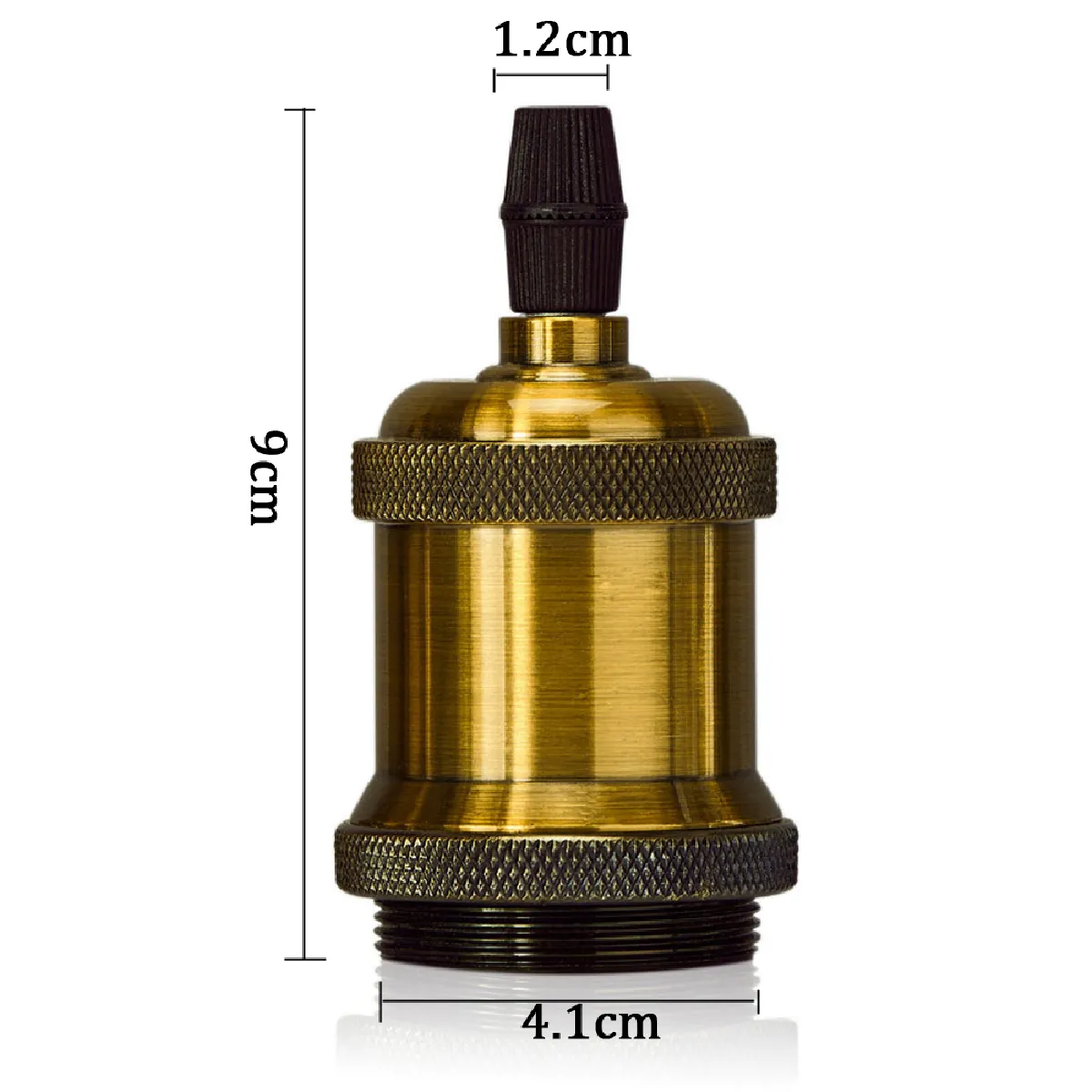 Stoex 3PCS E27 Vintage Simple Lamp Base Plafonnier vintage Lampe Suspendue d'intérieur Bronze