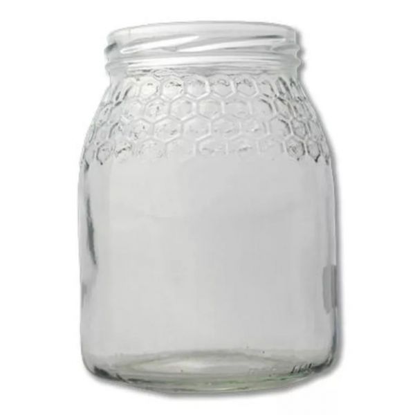 Abadia Rural Frasco de Vidro Mel 1kg c/ Favos e c/ Tampa TO 77 Ouro