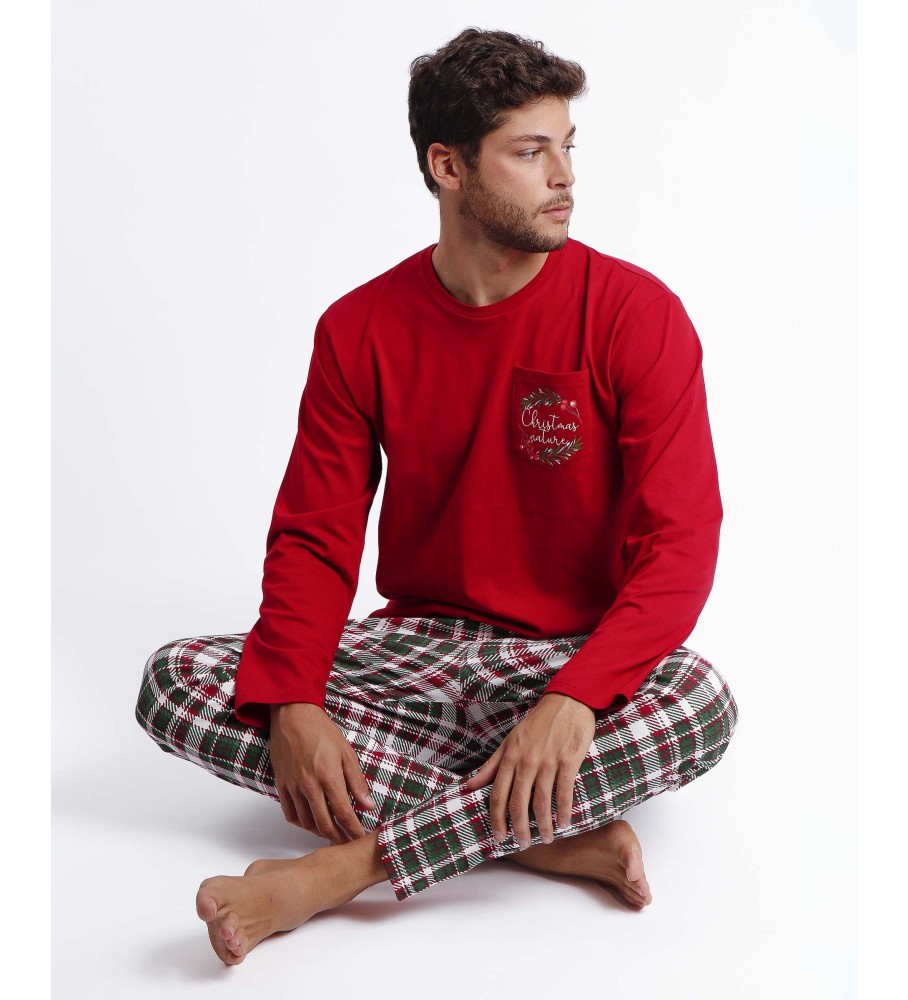 Pijama de manga comprida Admas Christmas Nature
