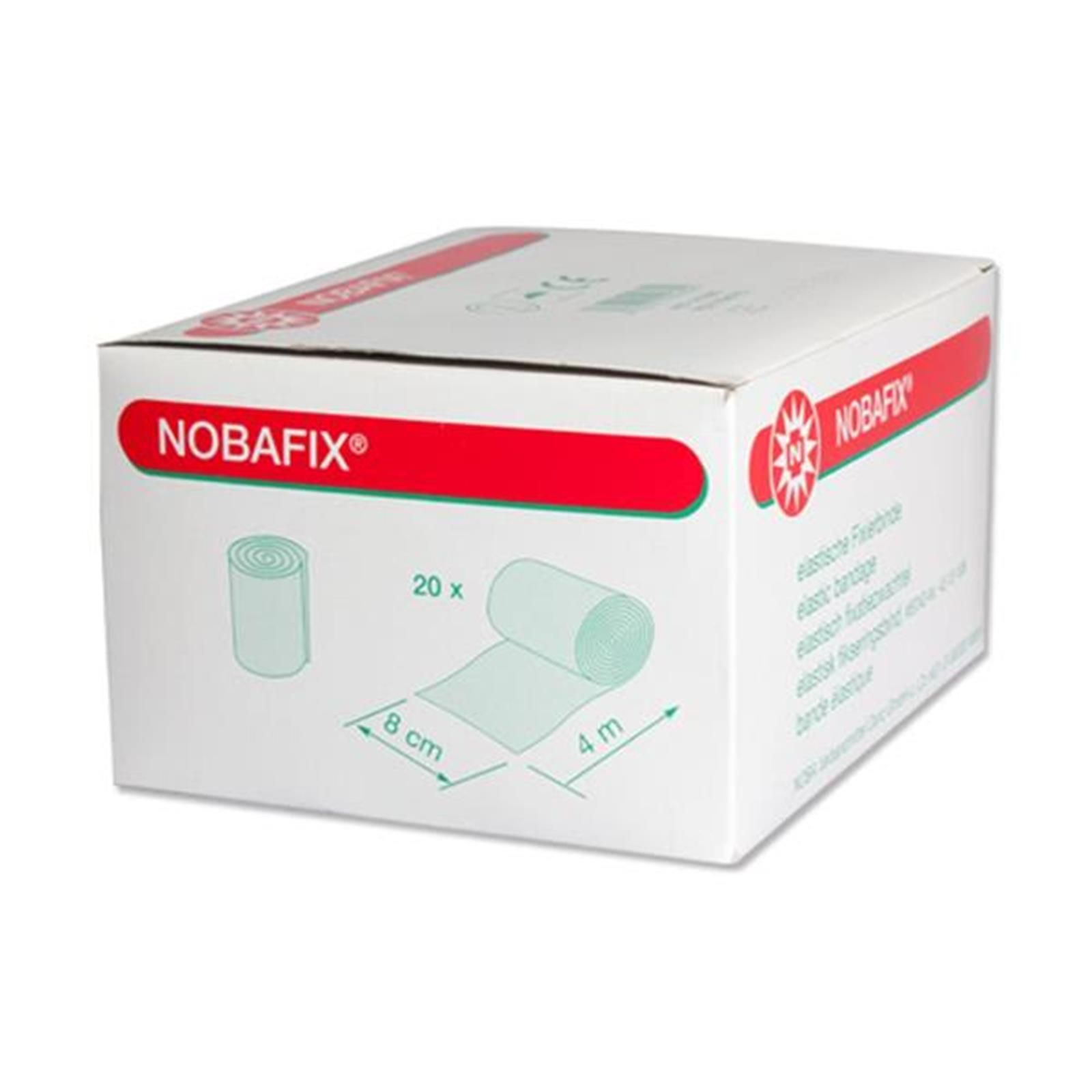 NOBA Nobafix elastische Fixierbinde ohne Folie 20 Stück 4 m x 12 cm