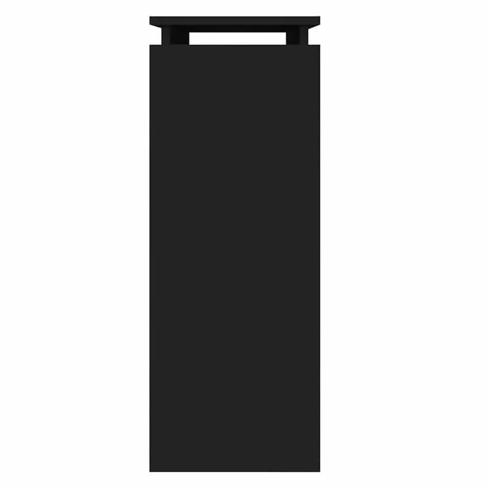vidaXL - Bijzettafel - Zwart - Bewerkt hout