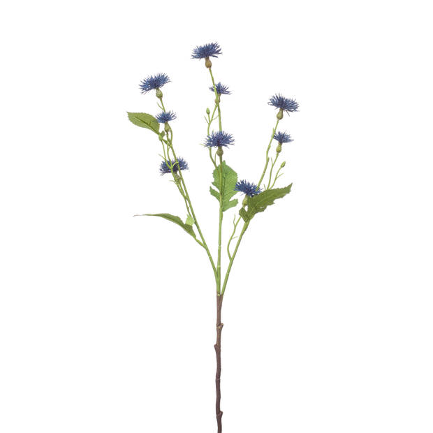 Kunstbloem Thistle - 54cm - blauw