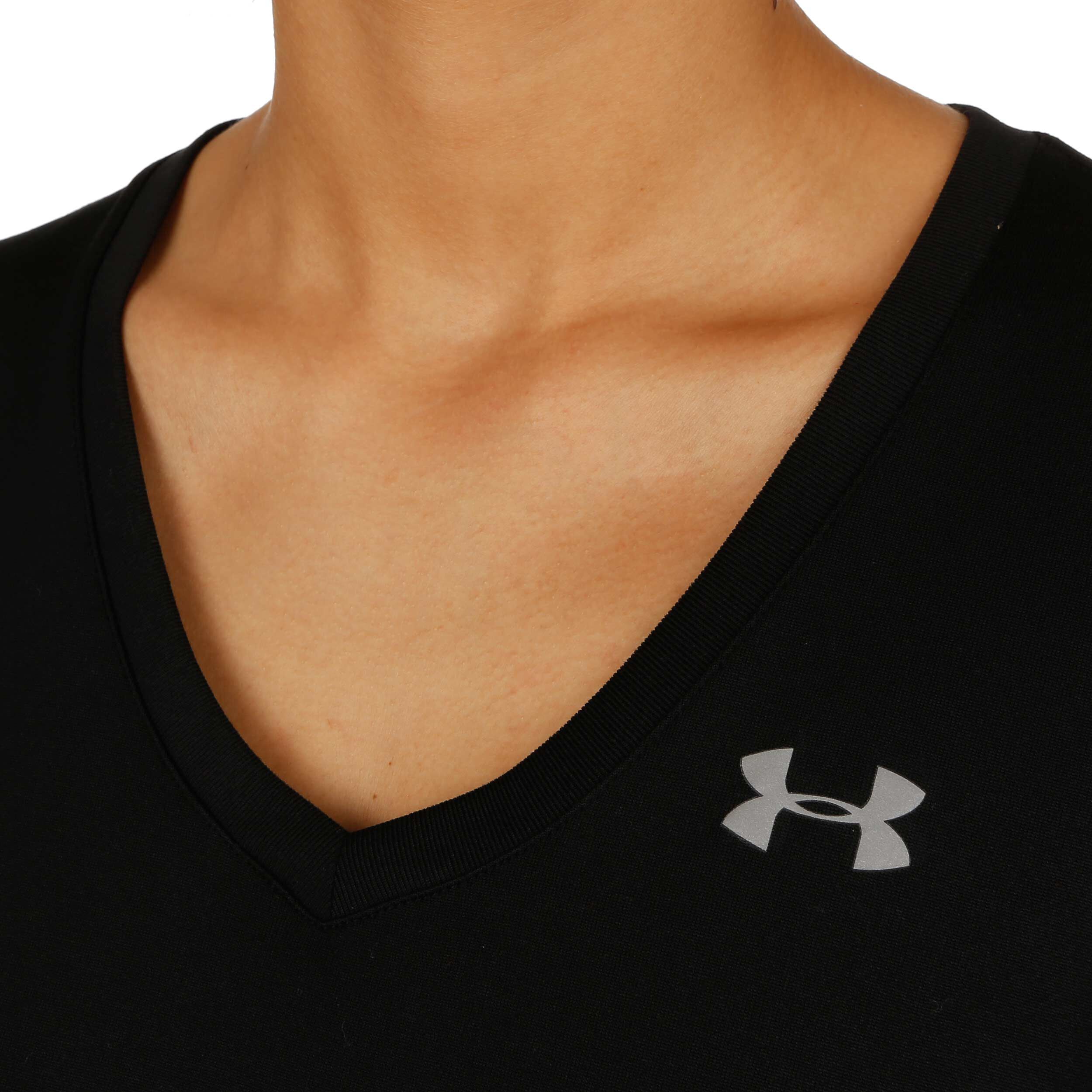Under Armour Tech Solid T-shirt Femmes - Noir , Argent