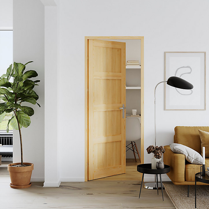 Bloc-porte Connemara pin H.204 x l.83 cm, poussant droit