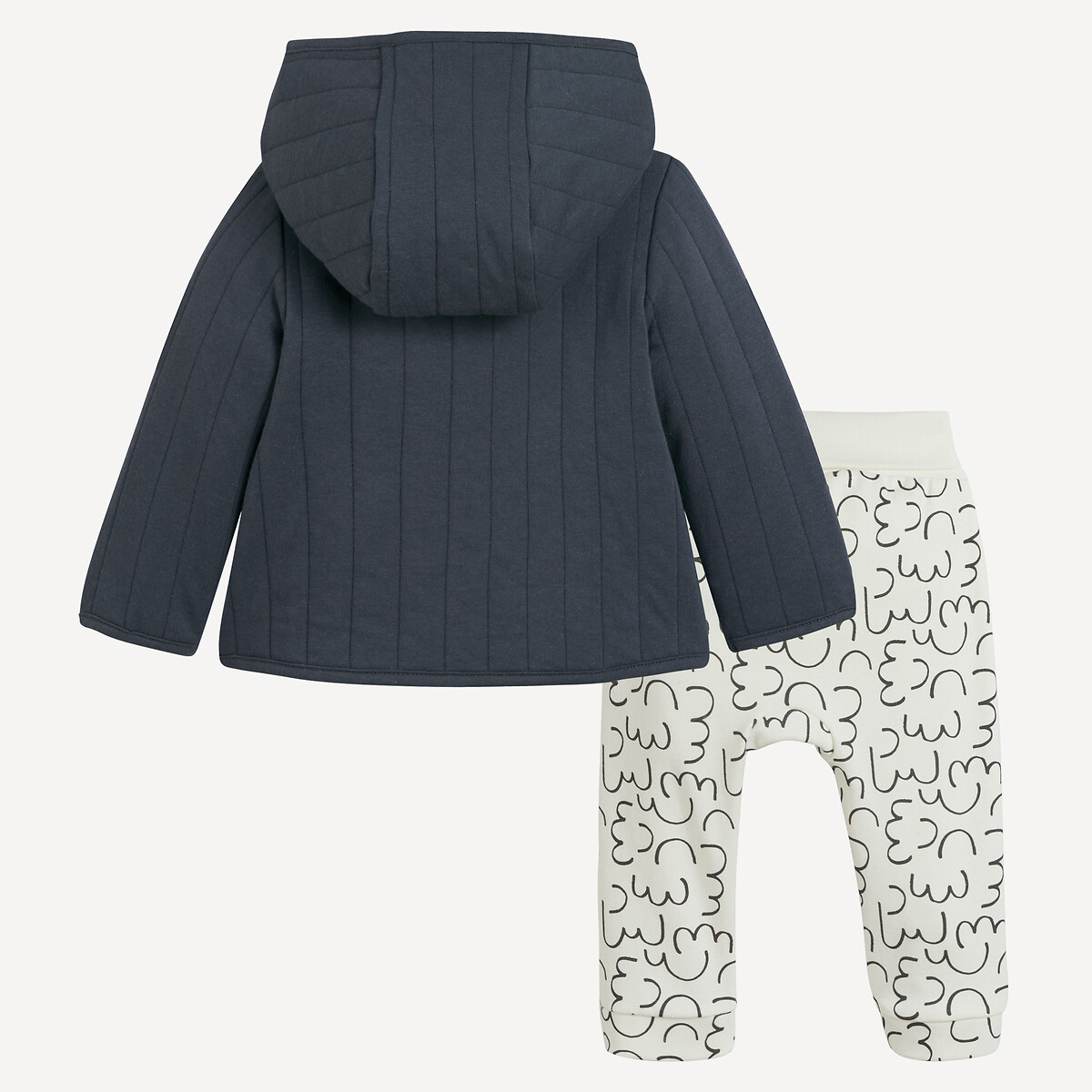 COLEÇÃO LA REDOUTE<br>Conjunto de 2 peças, jaqueta com capuz e calça