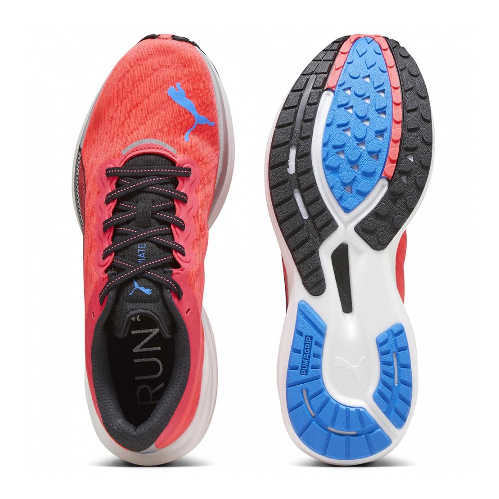 Puma DEVIATE NITRO 2 - Chaussures running Homme puma black/ultra blue/fire orchid